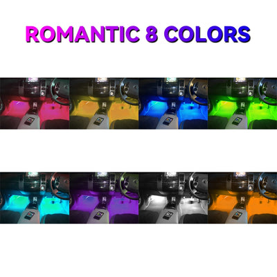 RGB LED ambientna osvetlitev za avto 36/48/72 LED – fotografija izdelka