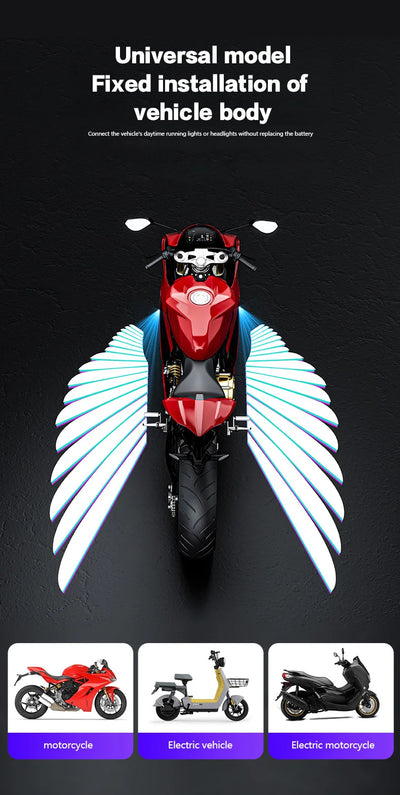 LED projekcijske luči Angel Wings za motor – 2 kosa – fotografija izdelka