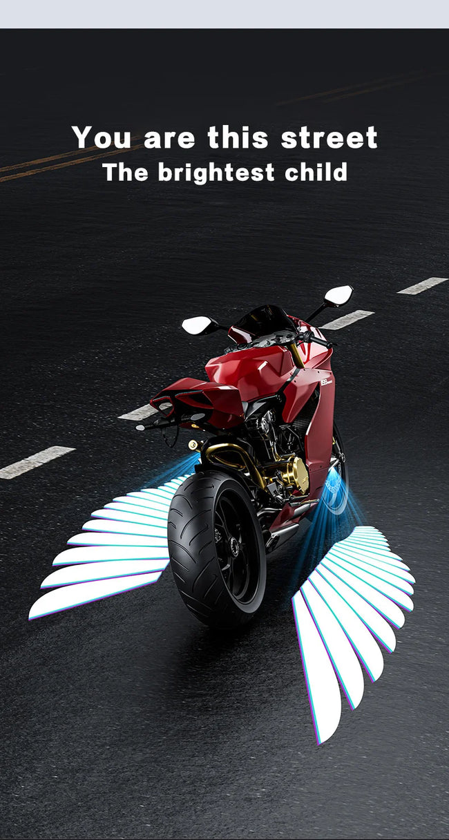 LED projekcijske luči Angel Wings za motor – 2 kosa – fotografija izdelka