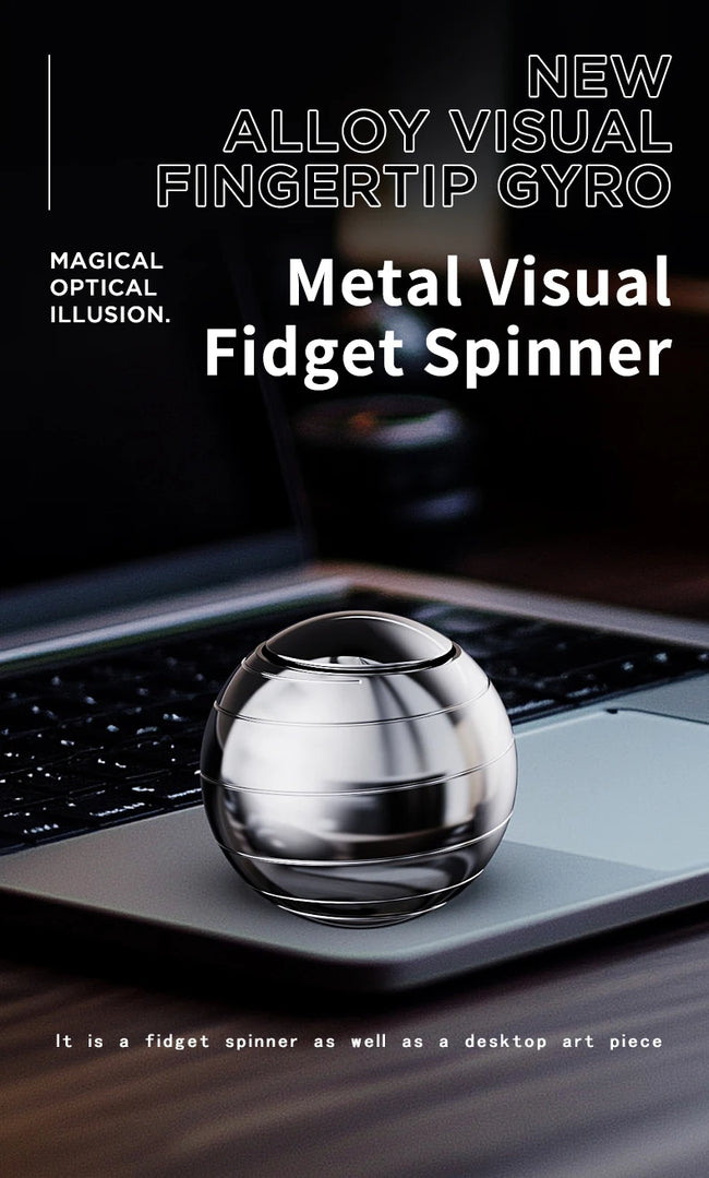 🌀 Premium kovinski EDC Spinner – antistresna fidget igrača