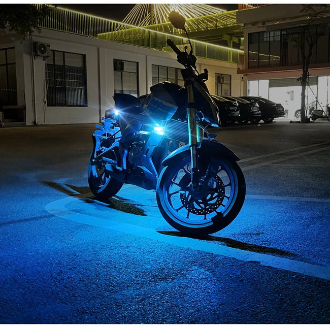 Brezžična LED opozorilna utripalka za avto in motor – fotografija izdelka