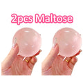 Blue Maltose Squishy Toy Cute Mochi Anti Stress Fidget Toy Soft Simulated Bule Transparent Ball Quick-rebound Decompression Toy