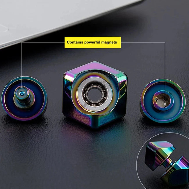 ⚙️ Kovinski Cube Spinner – 3D EDC Fidget igrača