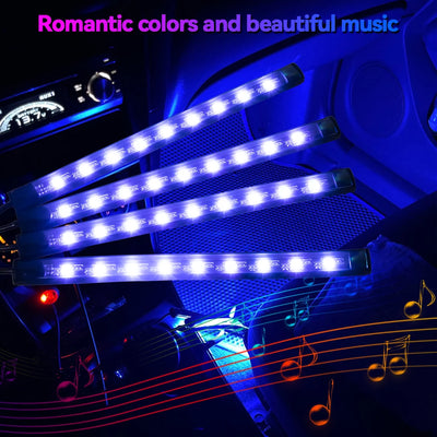 RGB LED ambientna osvetlitev za avto 36/48/72 LED – fotografija izdelka