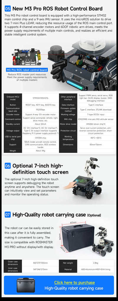 AI robotski avto Yahboom ROSMASTER M3 Pro – ROS2, LiDAR in robotska roka – slika 31