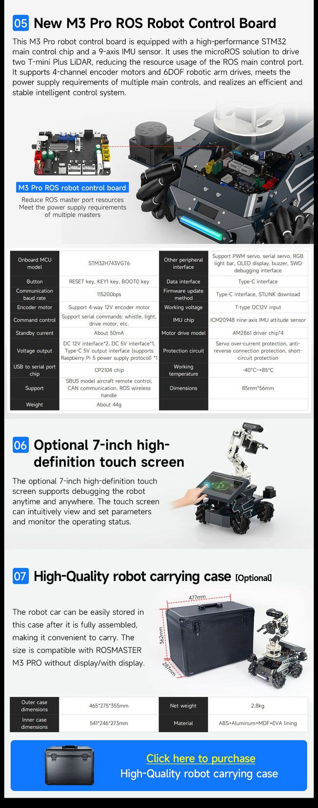AI robotski avto Yahboom ROSMASTER M3 Pro – ROS2, LiDAR in robotska roka – slika 31