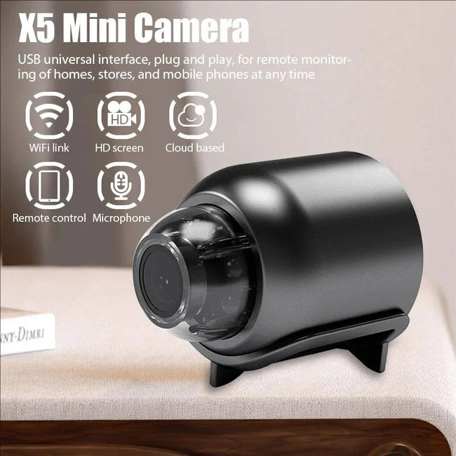 Mini WiFi kamera X5 1080p z nočnim vidom