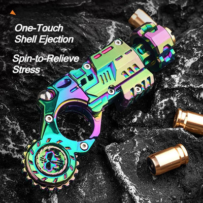 🔫 Kovinski EDC Fidget Pistol – mehanska antistresna igrača