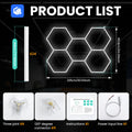Aiopp Hexagon Honeycomb LED stropna luč za garažo – DIY sestavljanje, visok CRI, brez utripanja