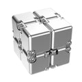 🔄 Kovinski Infinite Magic Cube – mehanska fidget igrača