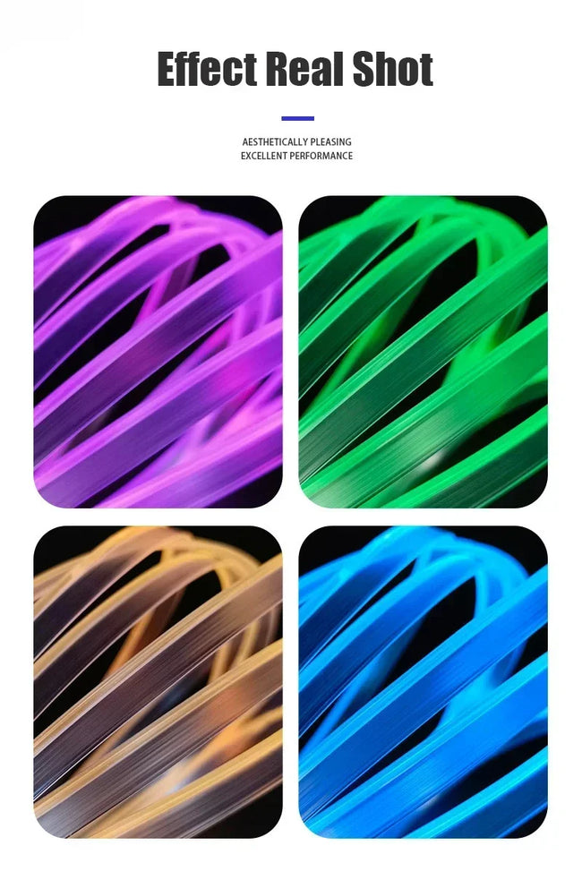 RGB LED svetlobni trak za avto 1–5 m z aplikacijo – fotografija izdelka