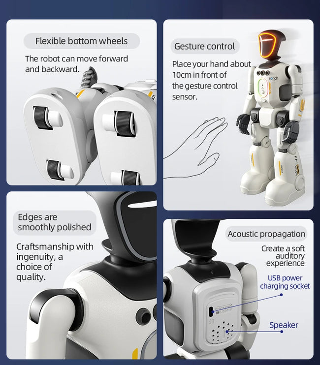 🤖 Pametni RC humanoidni robot z upravljanjem z gestami