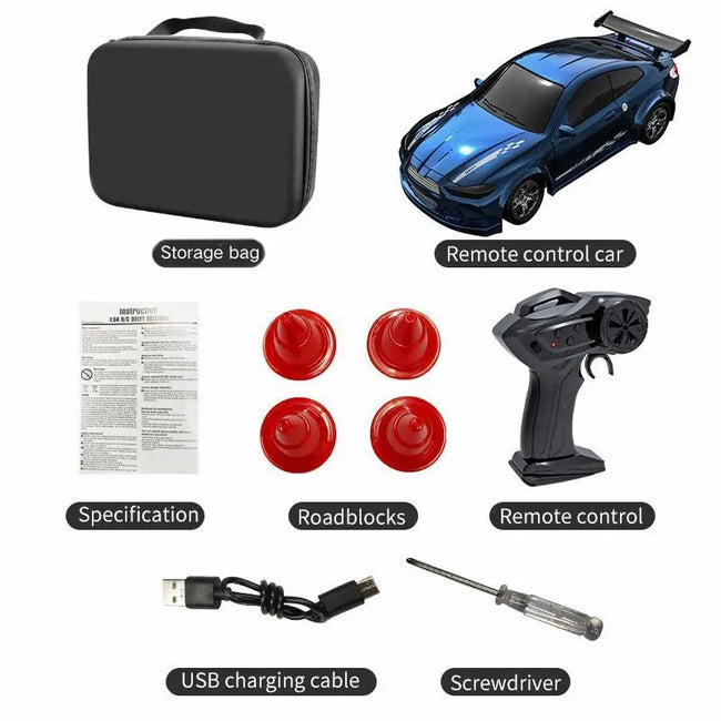 2026 New Kf20 1:64 Drift Rc Car Four-Wheel Remote-Controlled Racing Car Full Proportions Desk Competition Toy Boys Ideal Gifts.
