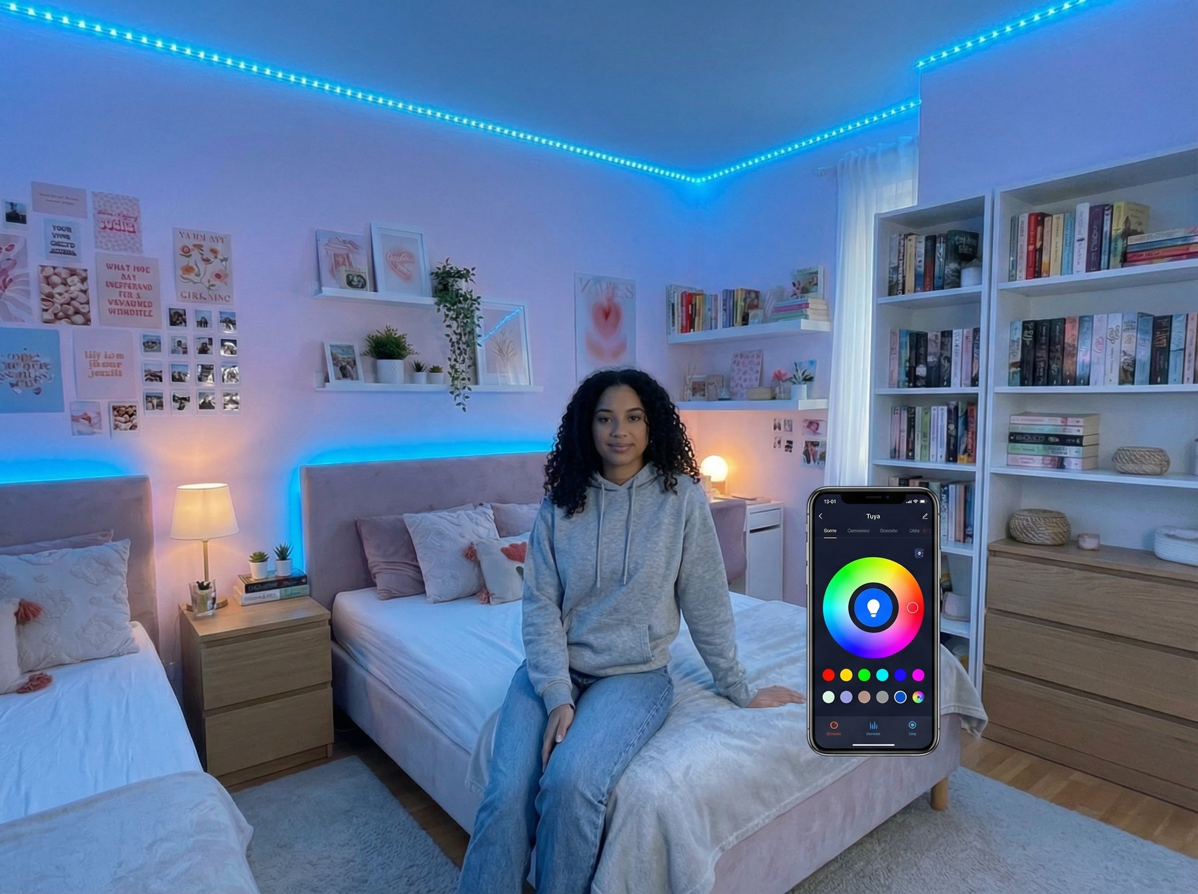 LED lučke + daljinec + aplikacija 😌