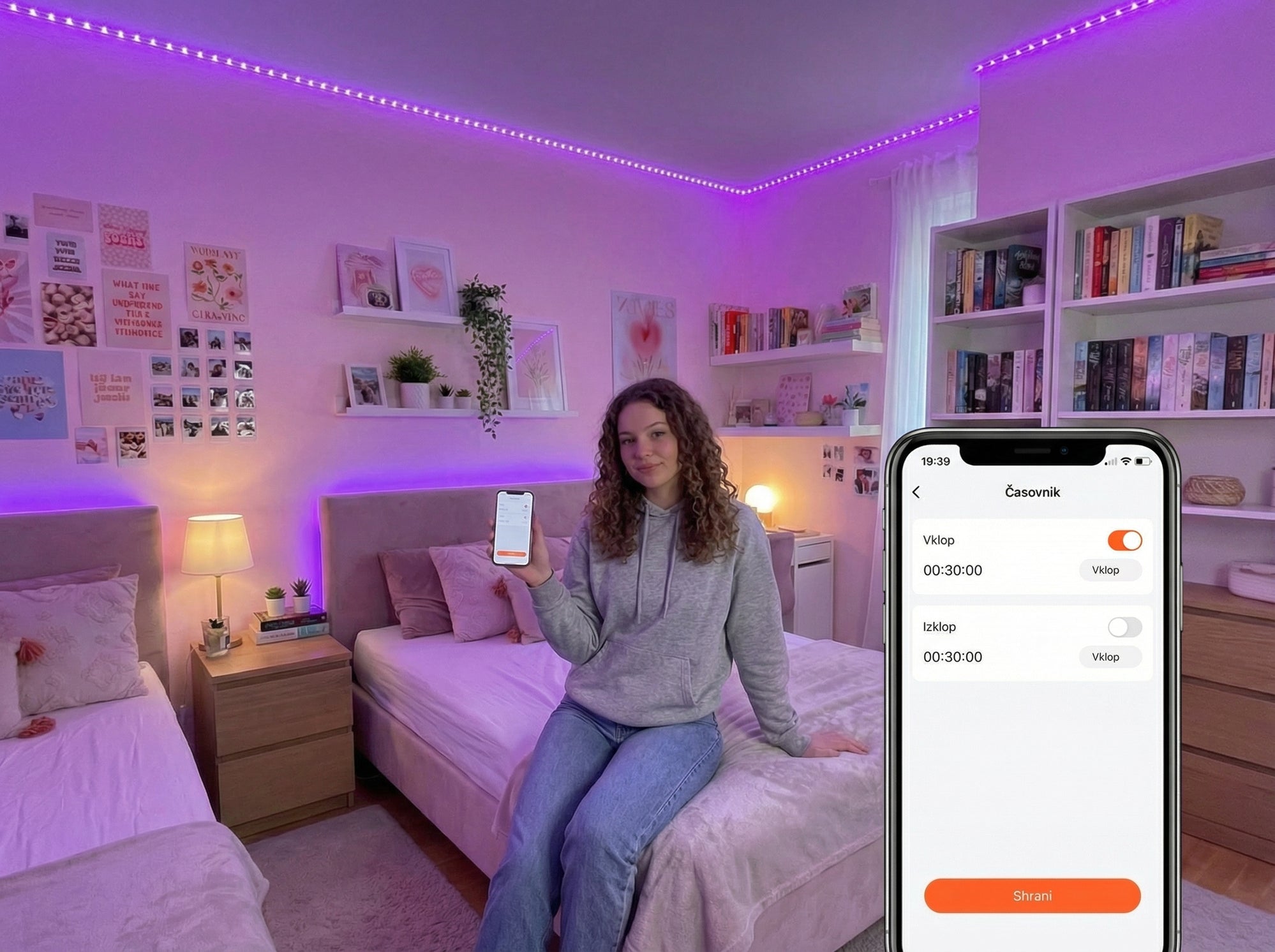 LED lučke + daljinec + aplikacija 😌