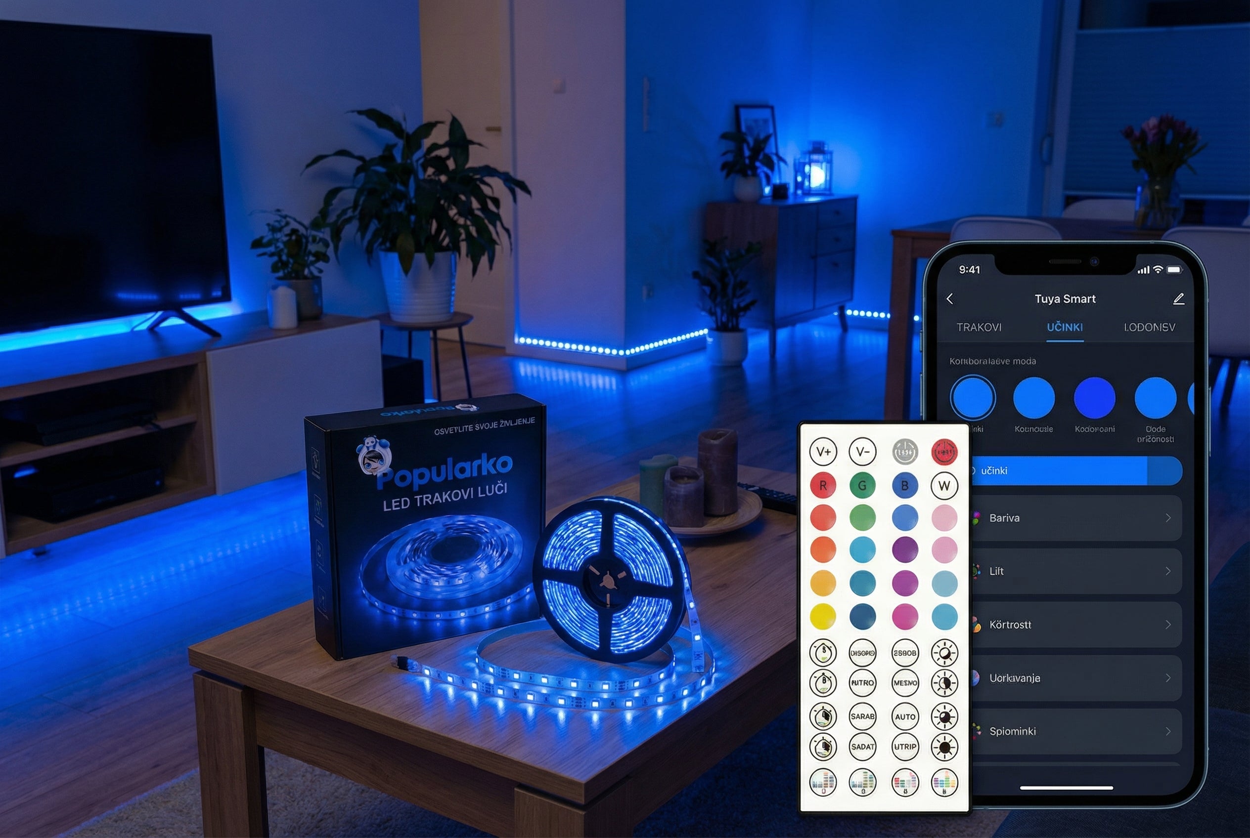 CENEJŠE LED lučke + daljinec 🥳