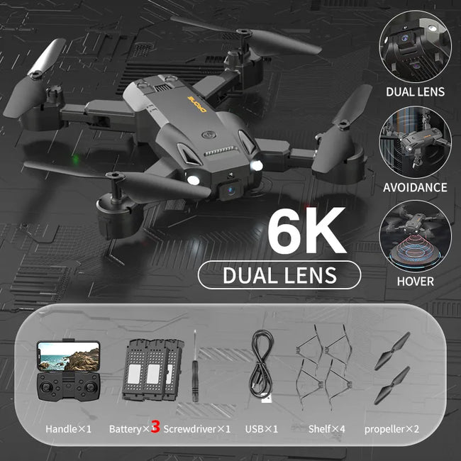 Sklopivi dron s kamerom + daljinski upravljač + aplikacija za upravljanje