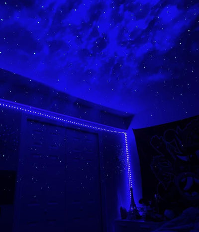 LED Nočni Projektor vesolja in zvezd + zvočnik 🎵