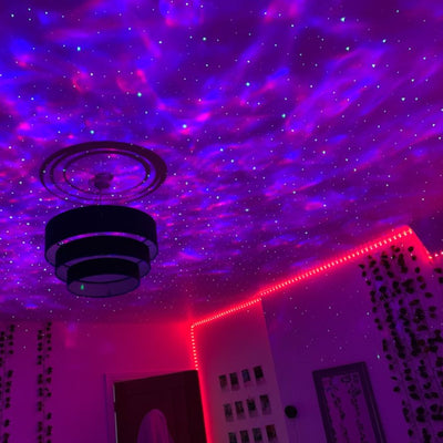 LED Nočni Projektor vesolja in zvezd + zvočnik 🎵