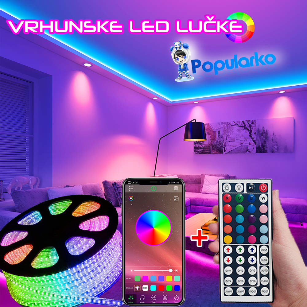 LED lučke + daljinec + aplikacija 😌